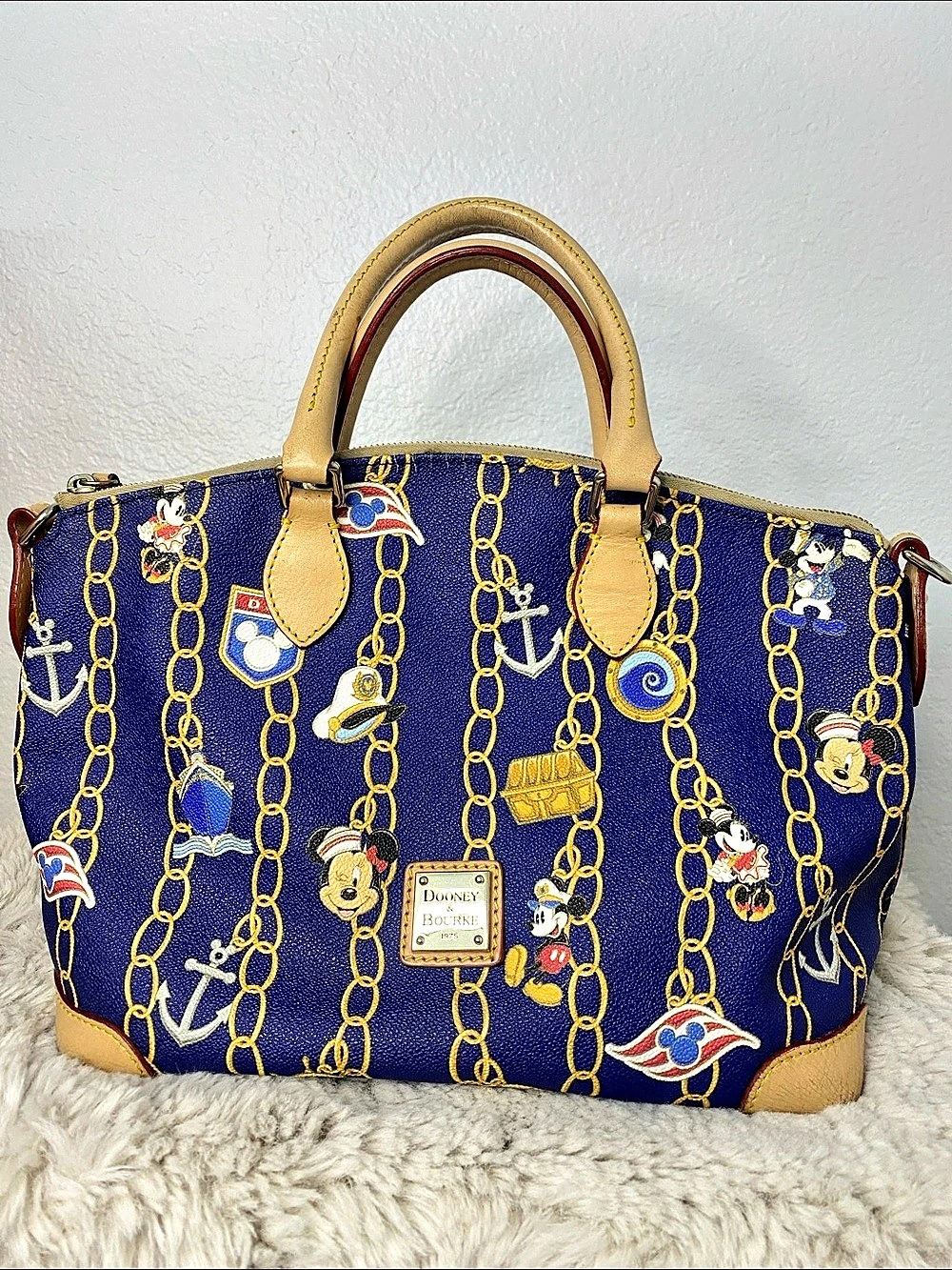 Dooney & Bourke Disney Cruise Line Mickey and Friends Nautical Satchel
